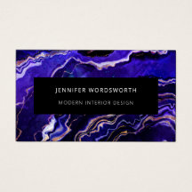 Código QR de Geode negro Púrpura Profesional Moder