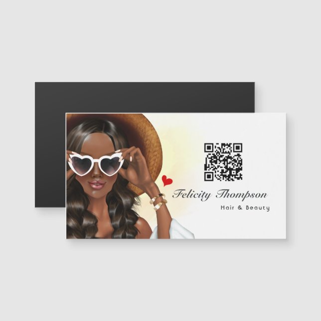 Código QR de Hair Stylist (Anverso/Reverso)