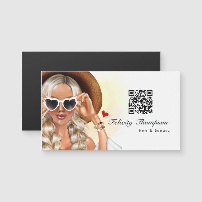 Código QR de Hair Stylist (Anverso/Reverso)
