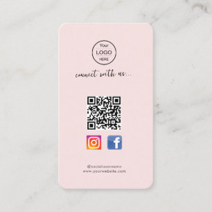 Código QR de Instagram en Facebook   Tarjeta de pr