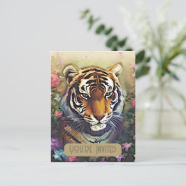 Código QR de invitación a flor de tigre