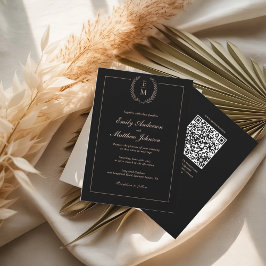Código QR de invitación a matrimonio para Rubor ne