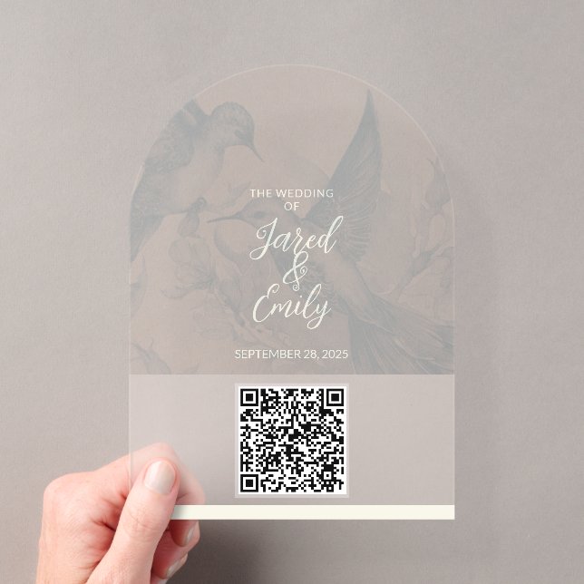 Código QR de Invitación de Boda  (Insitu (portátil))