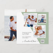Código QR de Invitación de Boda con Foto Chic Guar