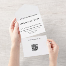 Código QR de Invitación de Boda Todo en Uno