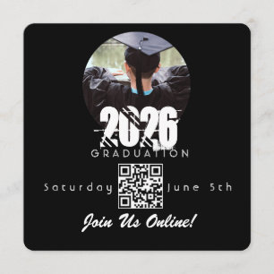 Código QR de invitación en línea para graduación 2