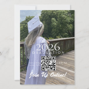 Código QR de invitación en línea para graduación 2