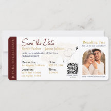 Código QR de la boda de destino de la tarjeta de e