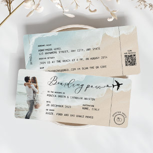 Código QR de la boda de destino de la tarjeta de e
