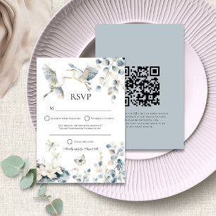 Código QR de la garza azul o respuesta del Boda po