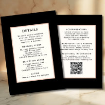 Código QR de la plantilla de detalles del Boda de 