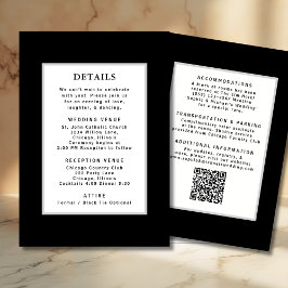 Código QR de la plantilla de detalles del Boda de 