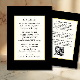 Código QR de la plantilla de detalles del Boda de