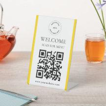 Código QR de Logo Personalizado Señal de pedestal 