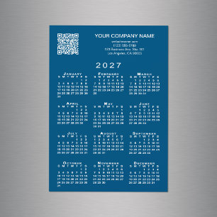 Código QR de Negocio Personalizado Calendario 2027