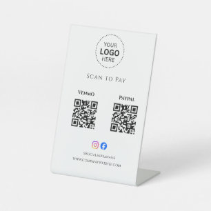 Código QR de pago de escaneo de caja móvil Señal d