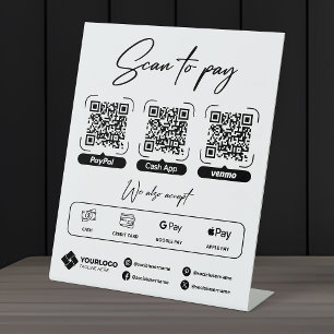 Código QR de pago de señal de escaneo para pagar