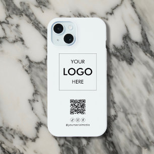 Código QR de redes sociales empresariales negro