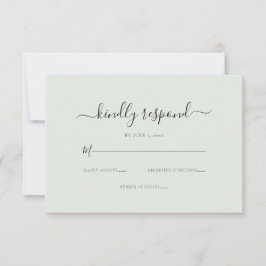 Código QR de respuesta amable y elegante RSVP
