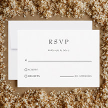 Código QR de respuesta de boda clásico simple mode