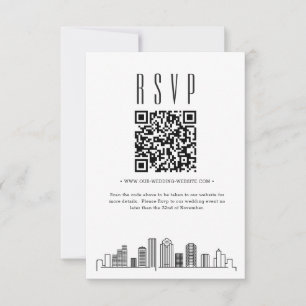 Código QR de respuesta de boda en Houston