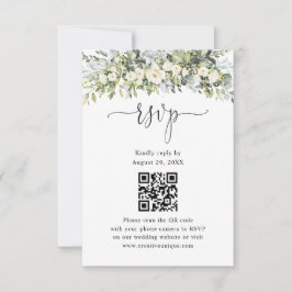 Código QR de respuesta para sitio web de boda flor