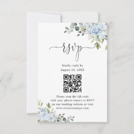 Código QR de respuesta RSVP para sitio web de boda