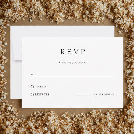Código QR de RSVP de Boda Clásico Simple Moderno