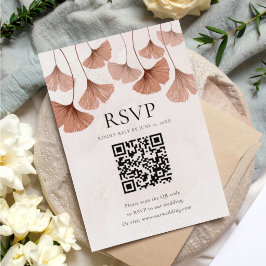 Código QR de RSVP de Botánica de Terracota Otoño
