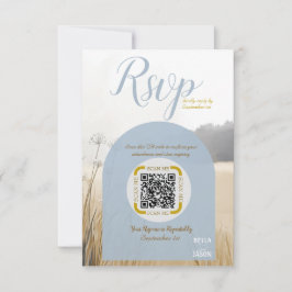 Código QR de RSVP de Coastal Meadow | Arco azul el
