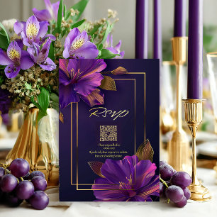 Código QR de RSVP de Violetas Luminosas