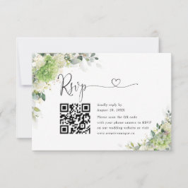 Código QR de RSVP del sitio web de boda de Hortens