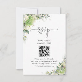 Código QR de RSVP del sitio web de boda de Hortens