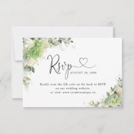 Código QR de RSVP del sitio web de boda de Hortens