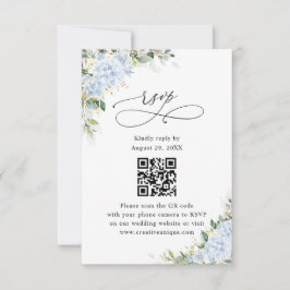 Código QR de RSVP del sitio web de boda floral de