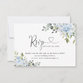 Código QR de RSVP para sitio web de boda botánica
