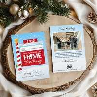 Código QR de Señal de Vendido Tarjeta de Navidad d