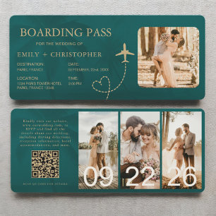 Código QR de Tarjeta de Embarque de Destino de Bol