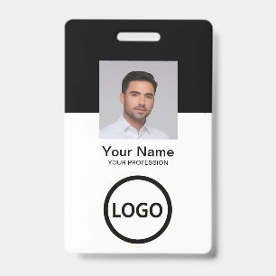 Código QR de tarjeta de identificación moderna par