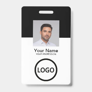 Código QR de tarjeta de identificación moderna par