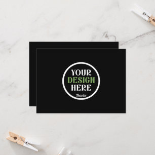 Código QR de Tarjeta de Marca Negra Personalizada