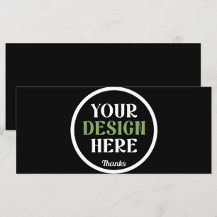 Código QR de Tarjeta de Marca Personalizada Negra