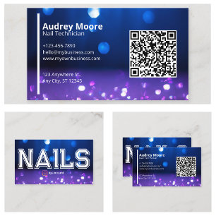 Código QR de tarjeta de visita de Nail Studio