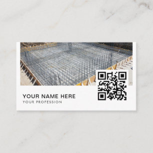código QR de tarjetas de presentación de fundación
