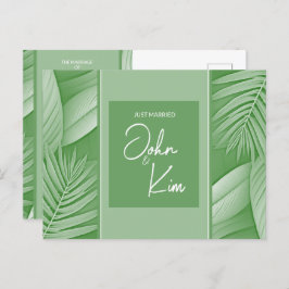 Código QR del anuncio de boda Foto Tarjeta postal