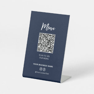Código QR del menú de restaurantes modernos Señal 