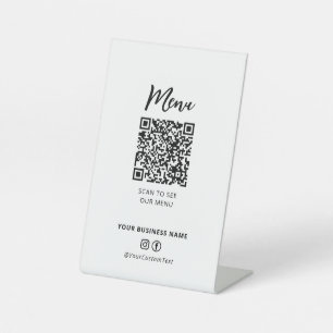 Código QR del menú de restaurantes modernos Señal 
