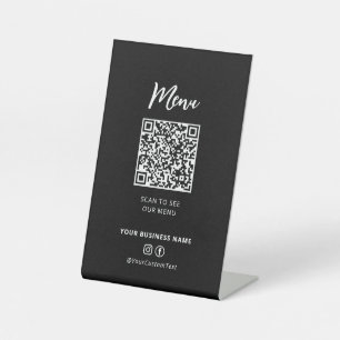 Código QR del menú de restaurantes modernos Señal