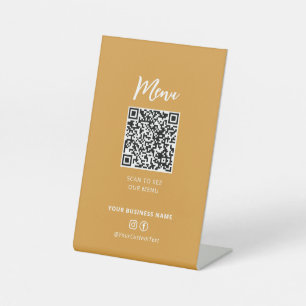 Código QR del menú de restaurantes modernos Señal 