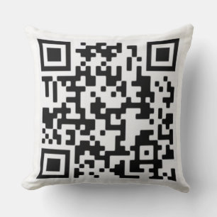 Código QR en un Cojín decorativo